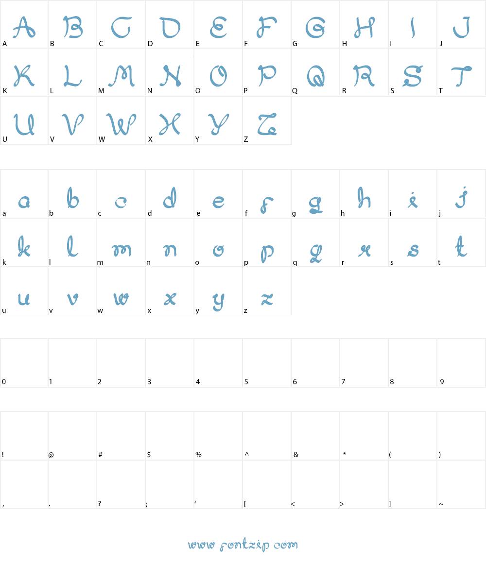 My Dear Font Character